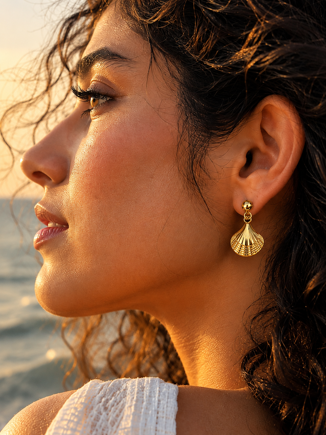 Shell Inspired Danglers